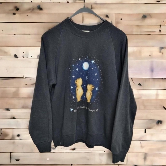 the english teddy bear company Tops - Vtg teddy bear sweater with design on front and back.Size medium